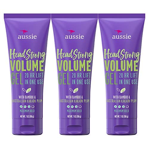 Aussie hair gel 7 oz triple pack adds lift, texture, and lasting shine for flexible styling.