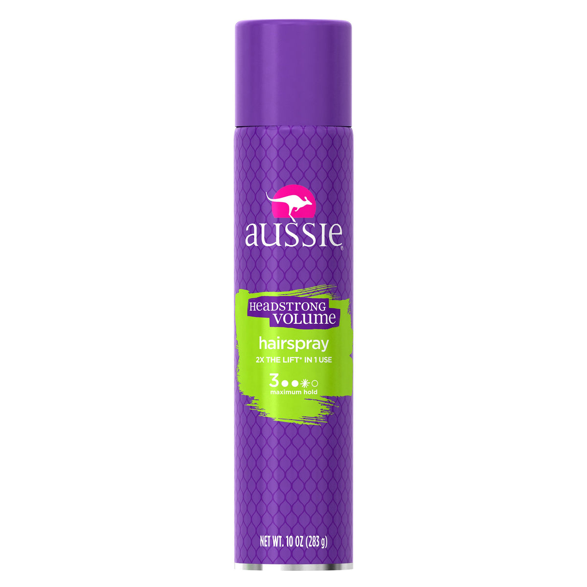 Aussie Headstrong spray-volumen cabello eleva el peinado con fijación duradera.