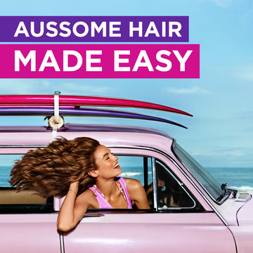 Aussie Headstrong volumen completo para coletas y peinados voluminosos.