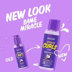 Aussie Miracle Curls, trío de botellas facilita uso diario en casa o viaje.
