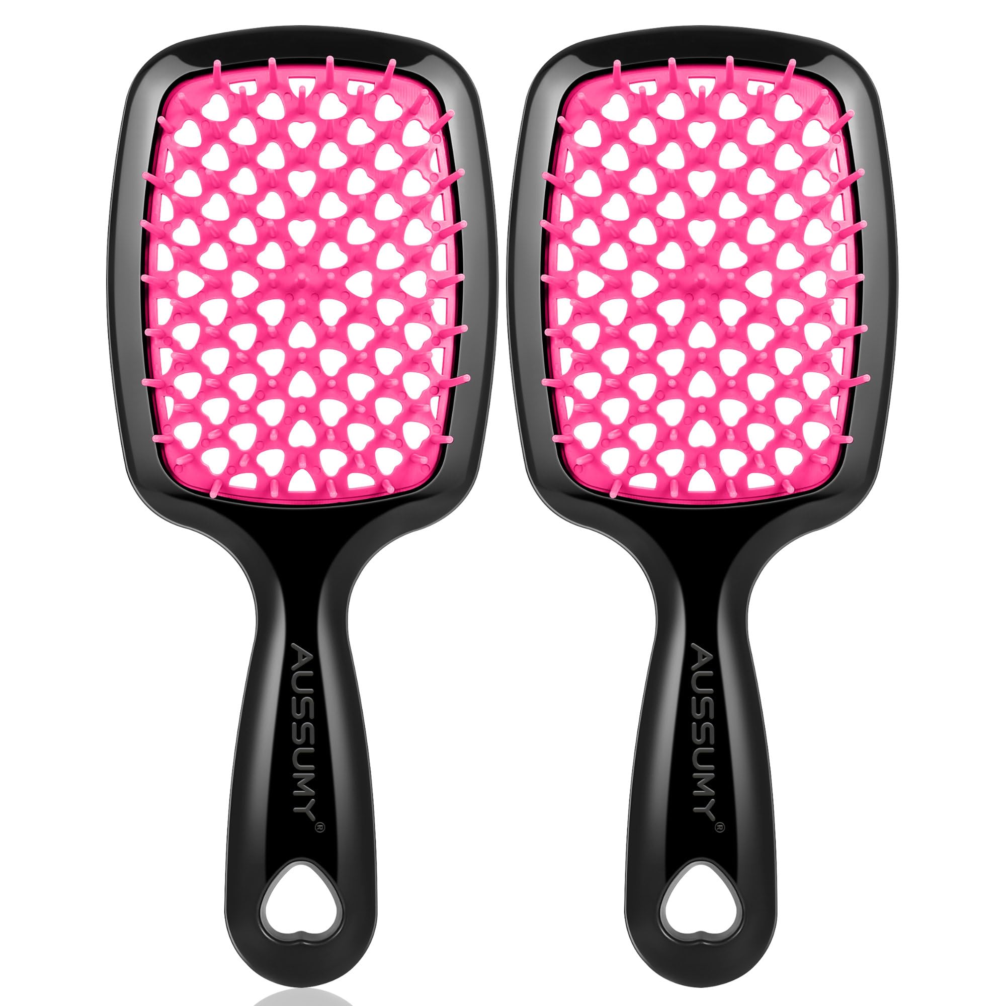 Cepillo Aussumy ventilado para desenredar sin tirones y suavizar el cabello.
