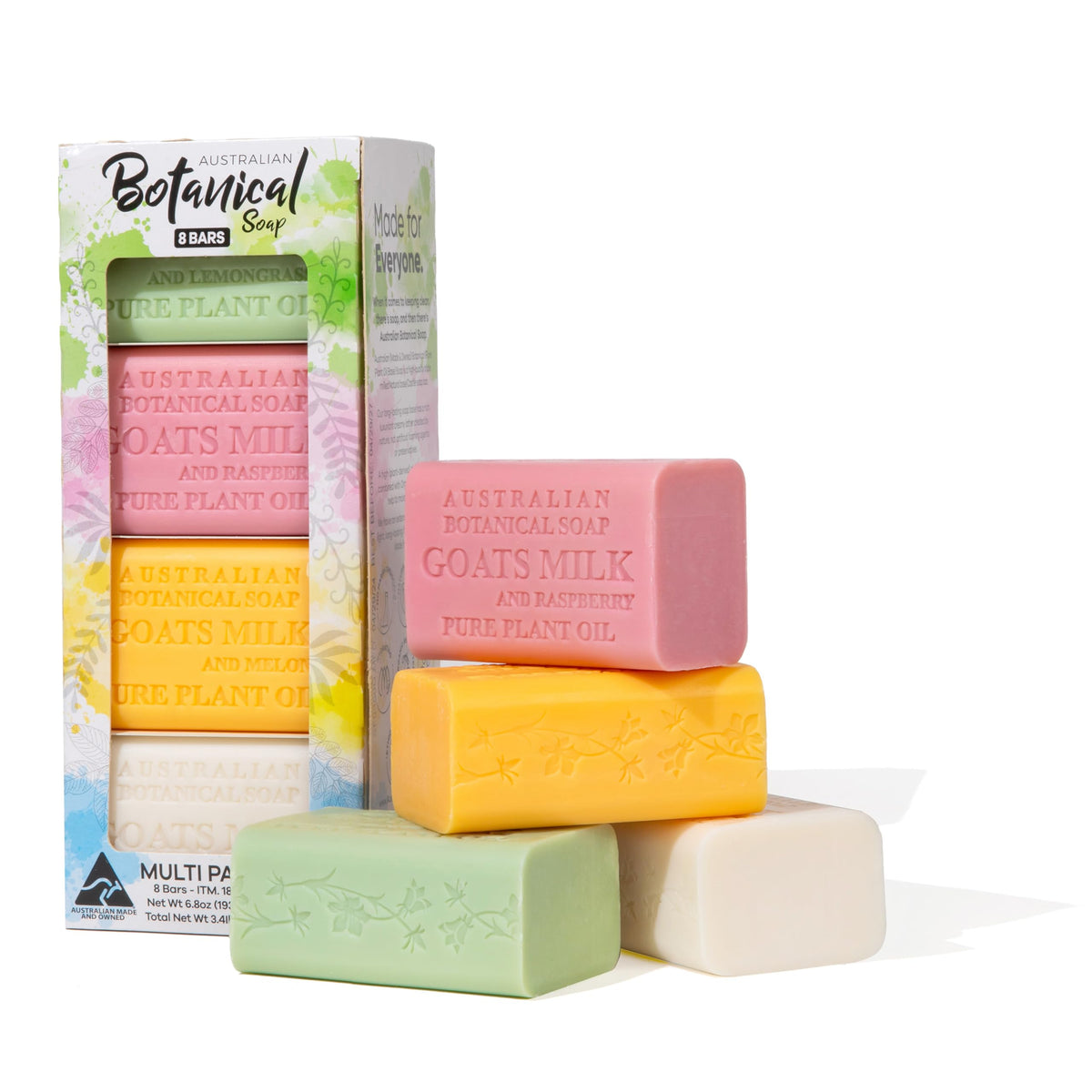 Australian Botanical Soap savon au lait de chèvre citronnelle, hydratation douce pour la peau