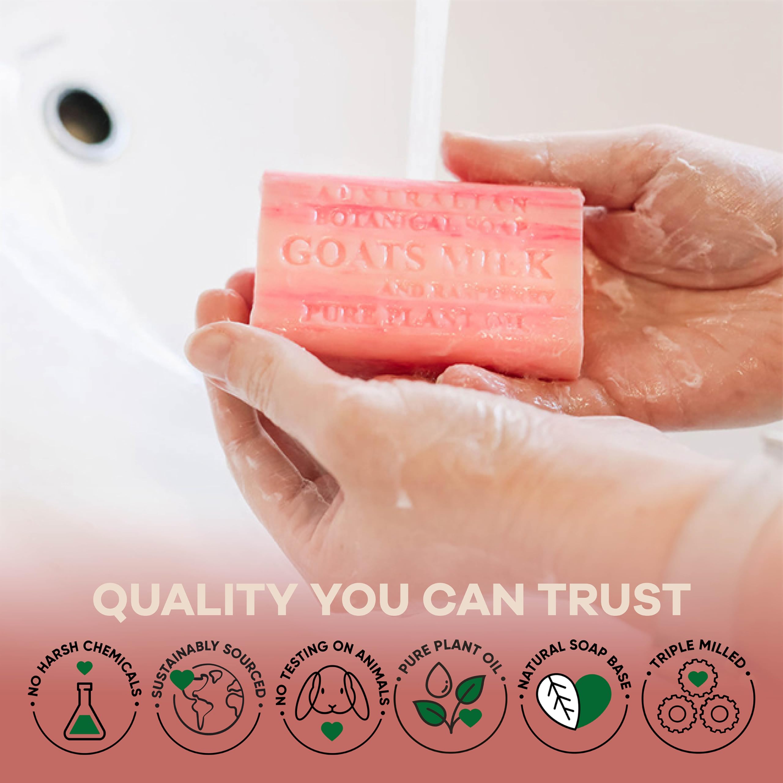 Australian Botanical Soap savon au lait de chèvre karité, hydratation pour corps et visage