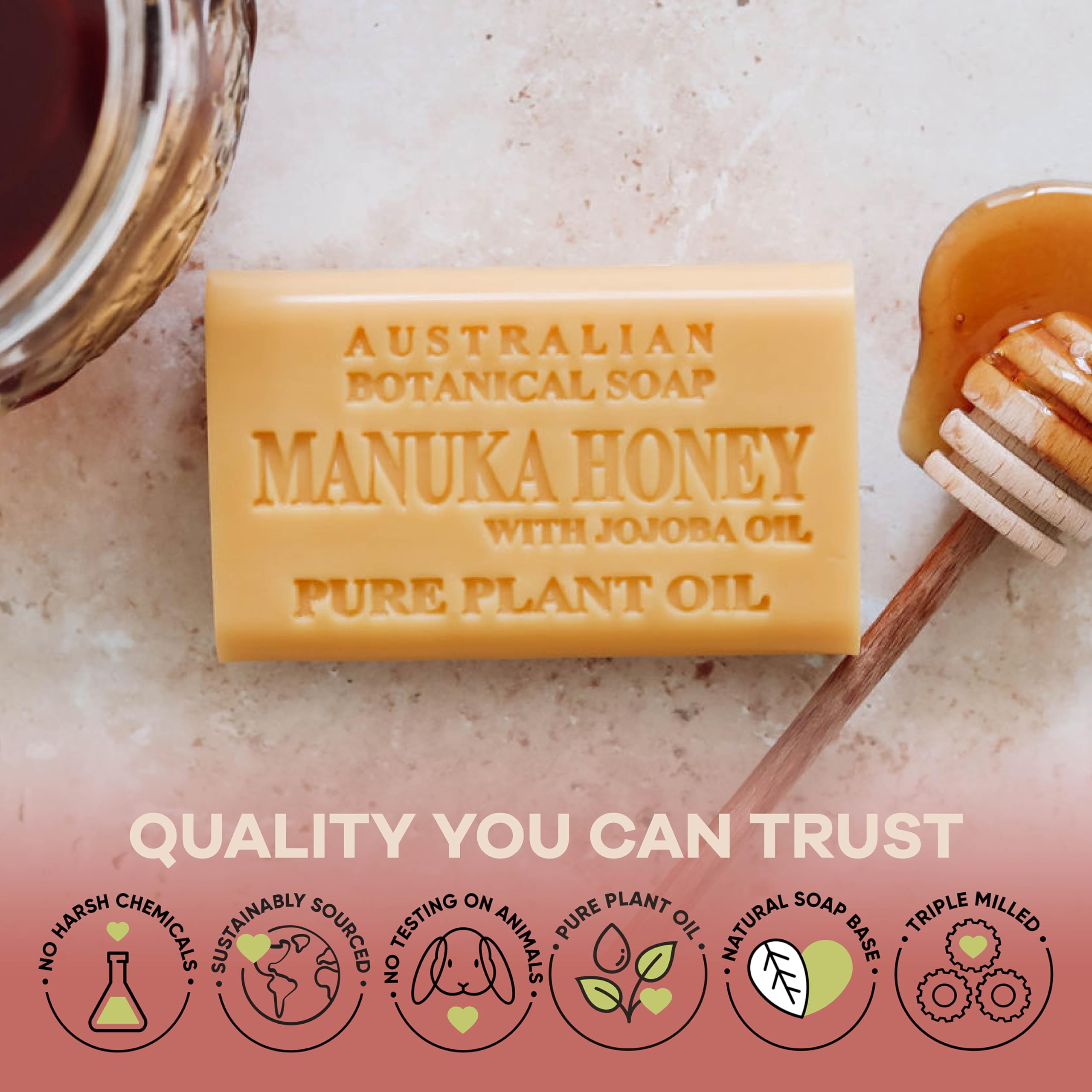 Australian Botanical Soap Barra de 6,6 onzas: uso diario familiar.