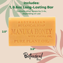 Barra Australian Botanical Soap espuma rica y duradera para lavado diario