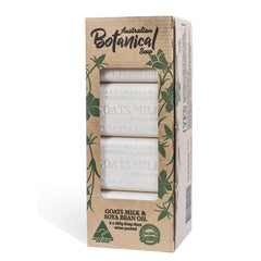 Australian Botanical Soap barra leche de cabra con espuma cremosa para piel suave.