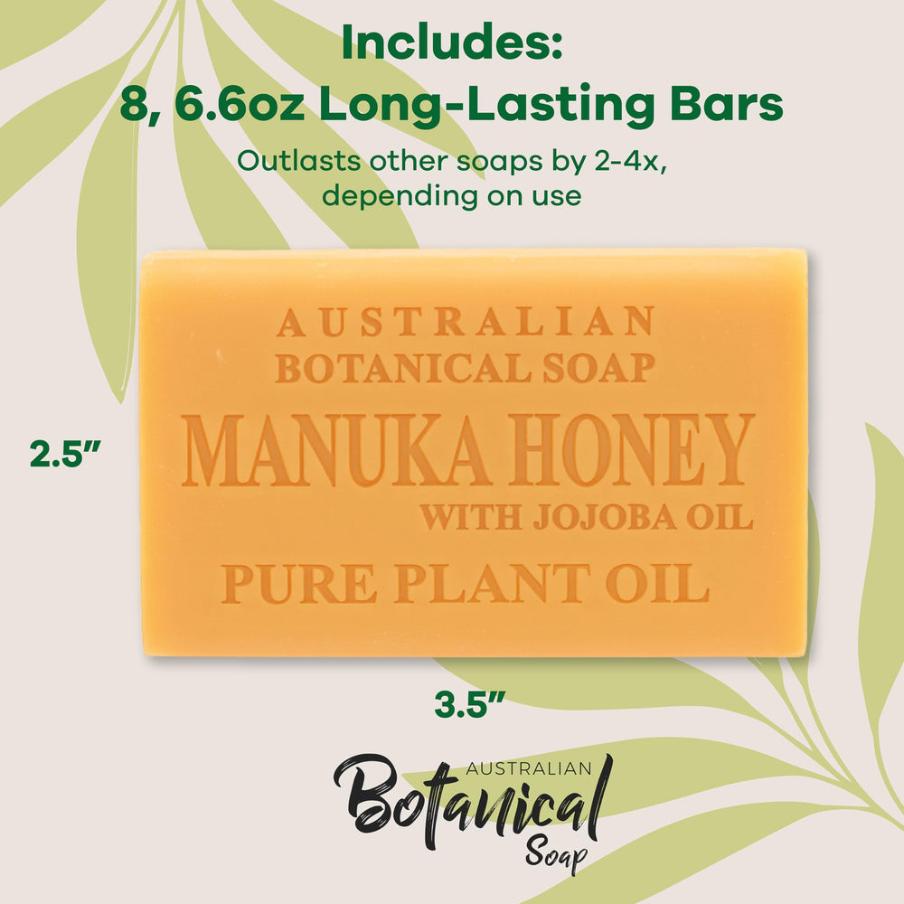 Australian Botanical Soap Barra triple molido: espuma rica y duradera.