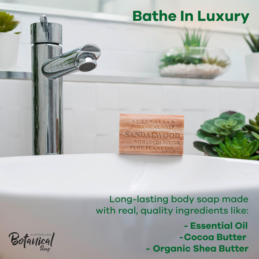 Australian Botanical Soap barre-triple-mille, mousse riche et durable pour le quotidien