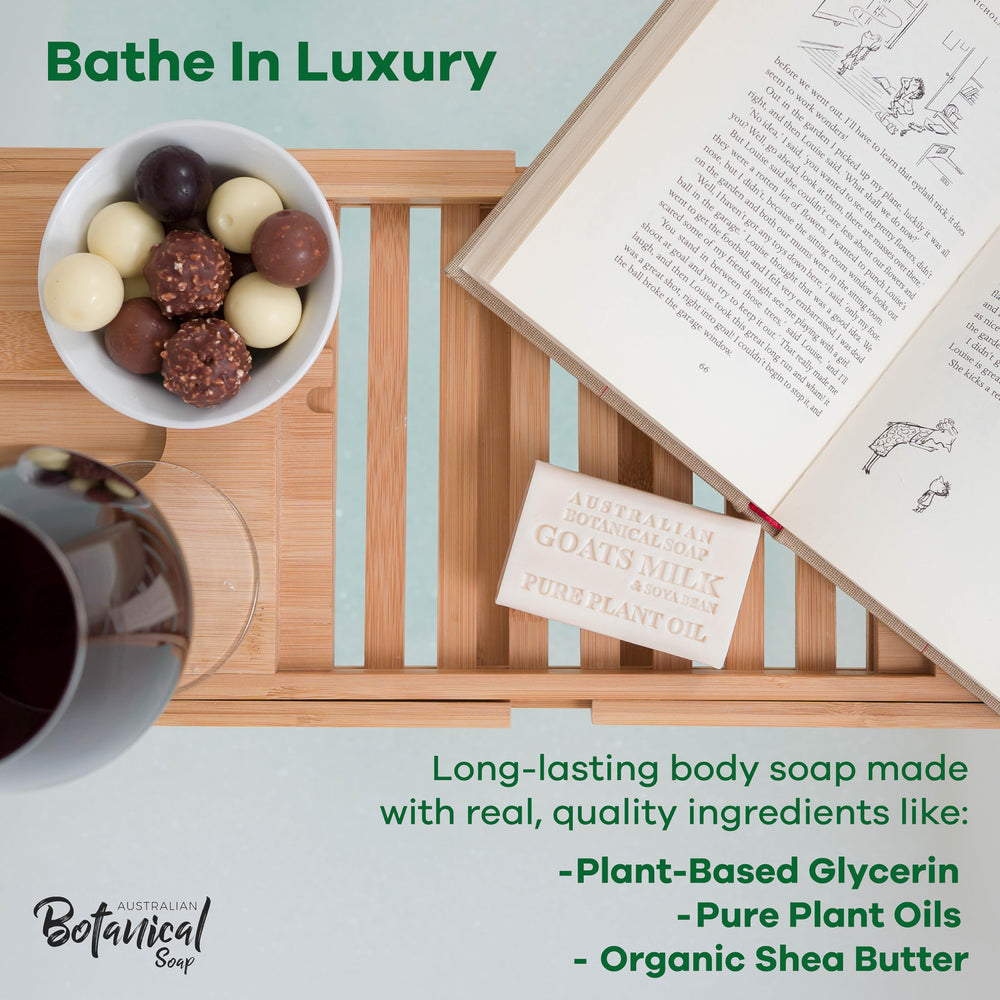 Australian Botanical Soap – Citronnelle et myrte citronnée, parfum frais et durable.