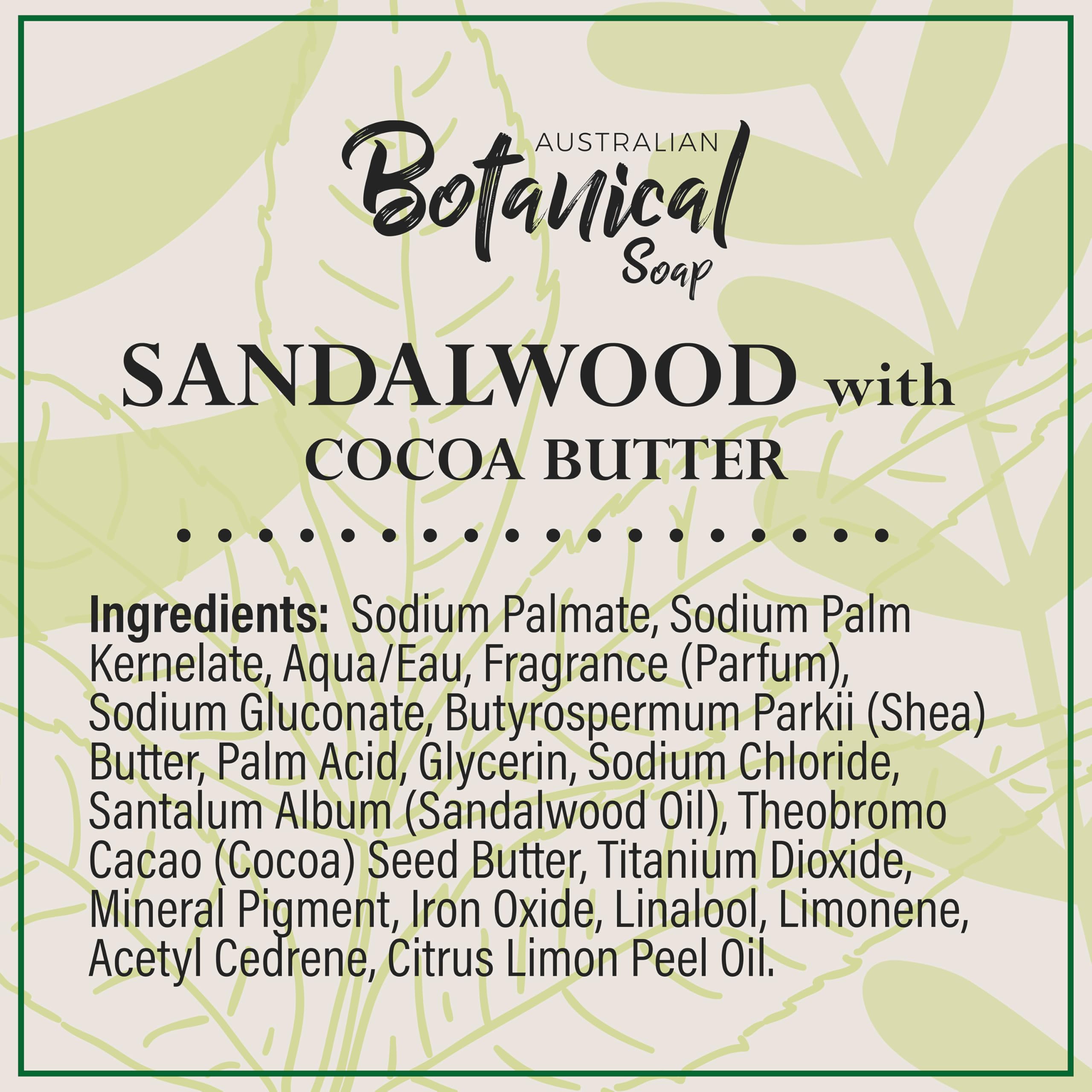 Jabón Australian Botanical Soap, ingrediente suave, cuidado diario de la piel.