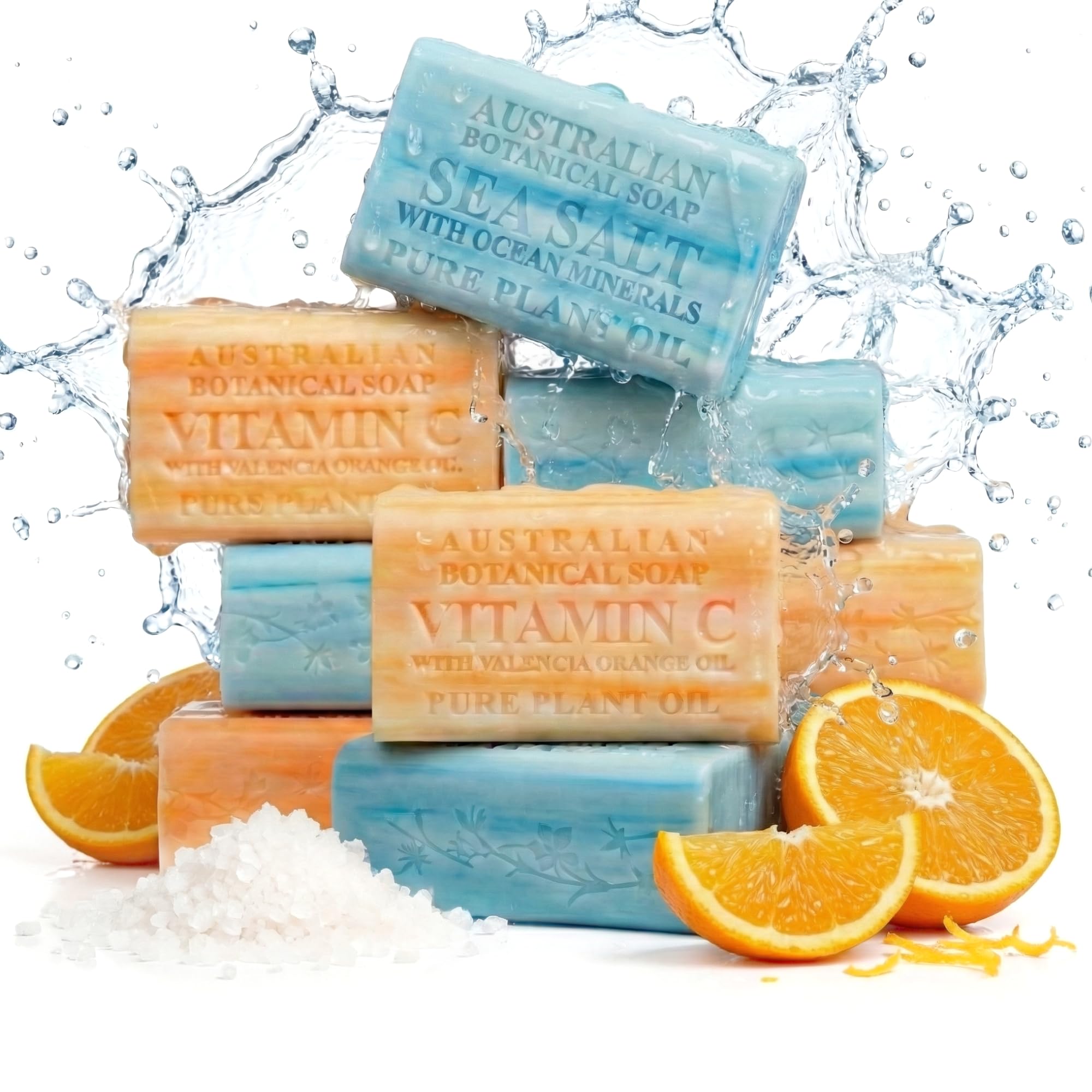 Australian Botanical Soap – barre Orange Valencia, parfum rafraîchissant et revitalisant.