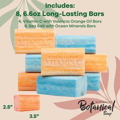 Australian Botanical Soap – détail Sel Marin, texture granuleuse et rinçage net.