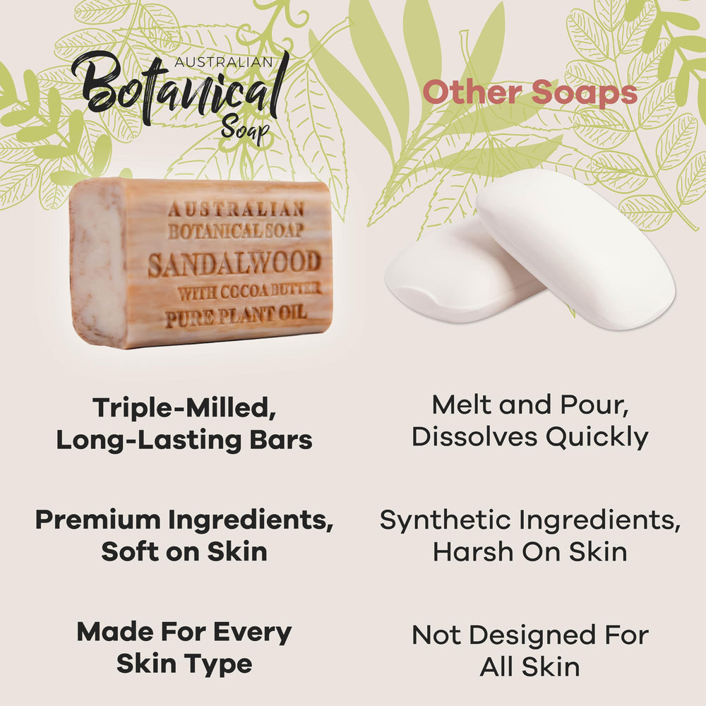 Australian Botanical Soap utilisation-douce-douche, rinçage facile et fini propre
