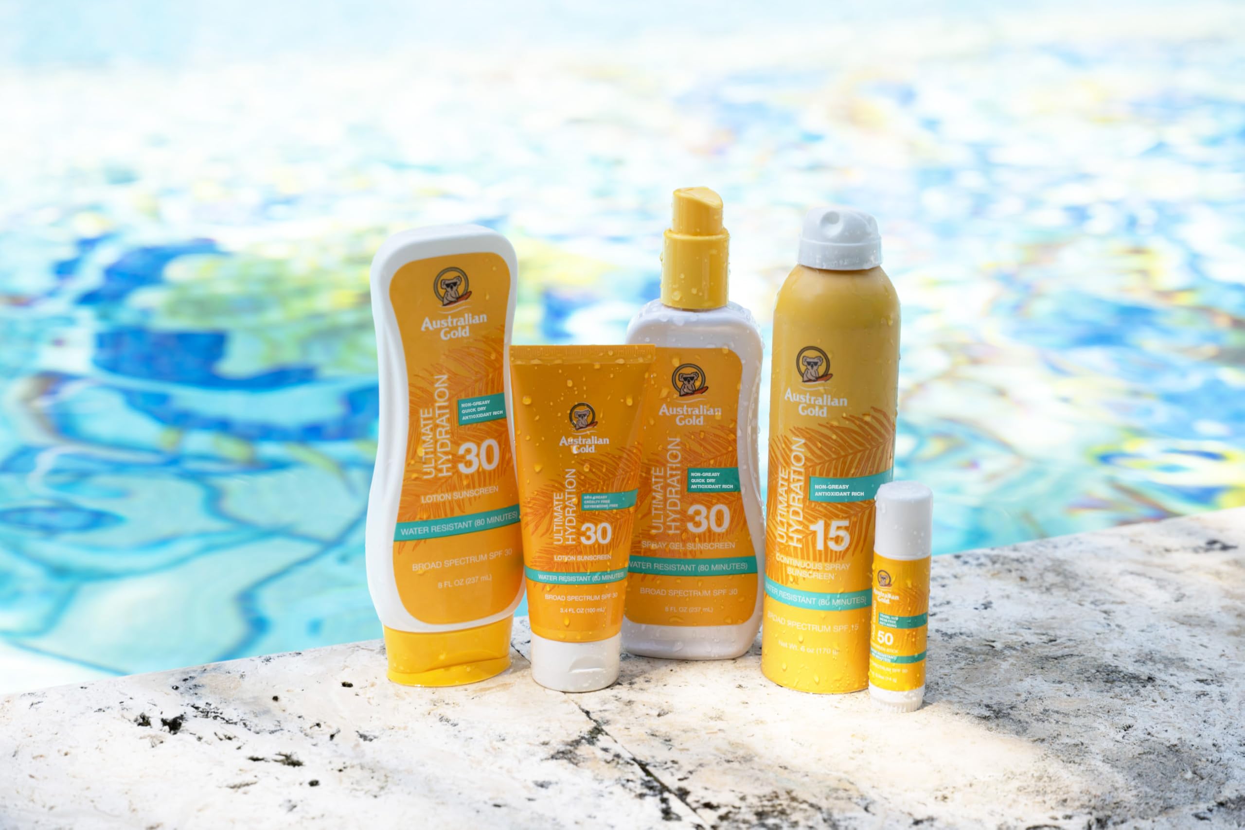 Australian Gold Spray Gel fragancia tropical coco naranja vainilla