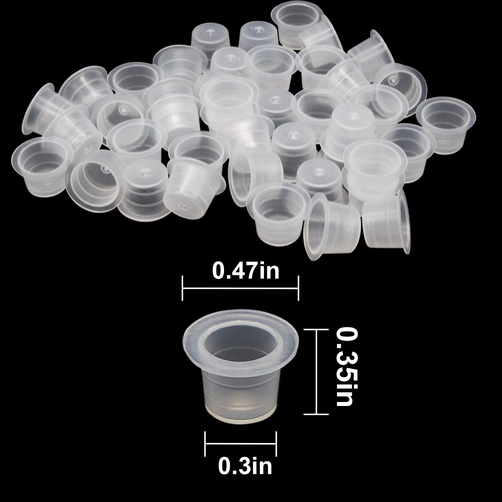 Autdor tazas pigmento desechables, higiene mejorada para técnicas de pigmentación.