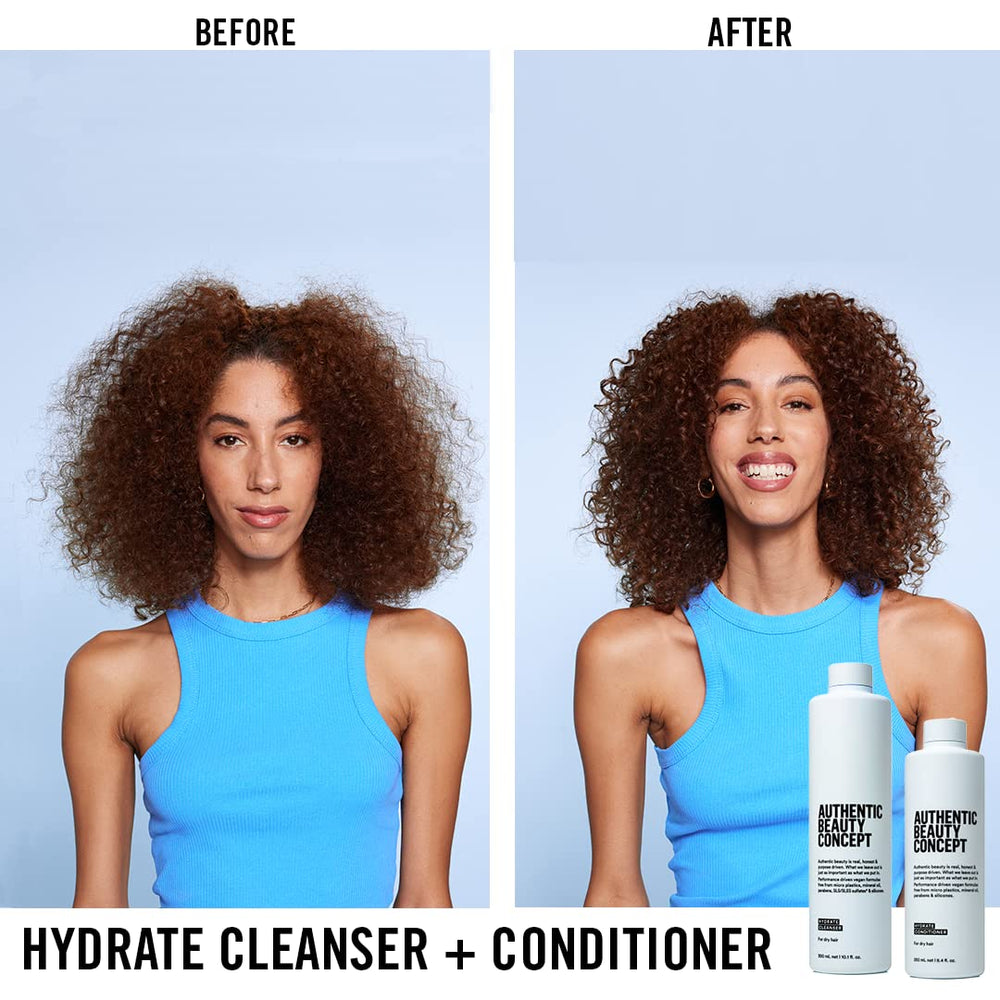 Authentic Beauty Concept Hydrate: soin quotidien pour cheveux élastiques et rebondissants.