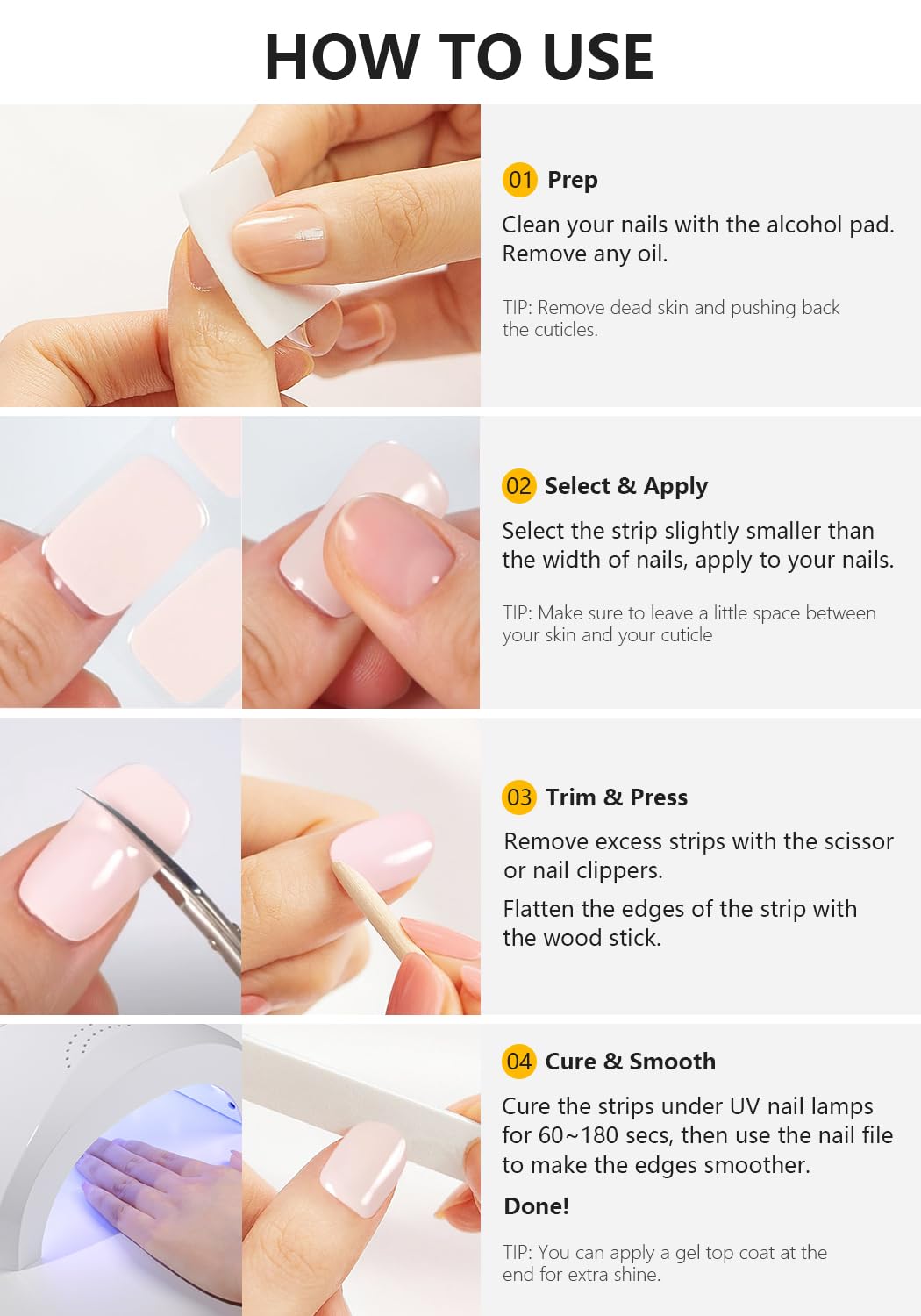 AutyaMee uñas duraderas y libres de dañar, ideal para cambios de estilo