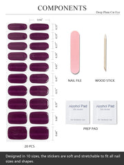 AutyaMee conjunto de 20 tiras gel para uñas, lista para personalizar estilos