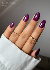 AutyaMee efecto ojo de gato, purpura intenso para uñas con acabado elegante