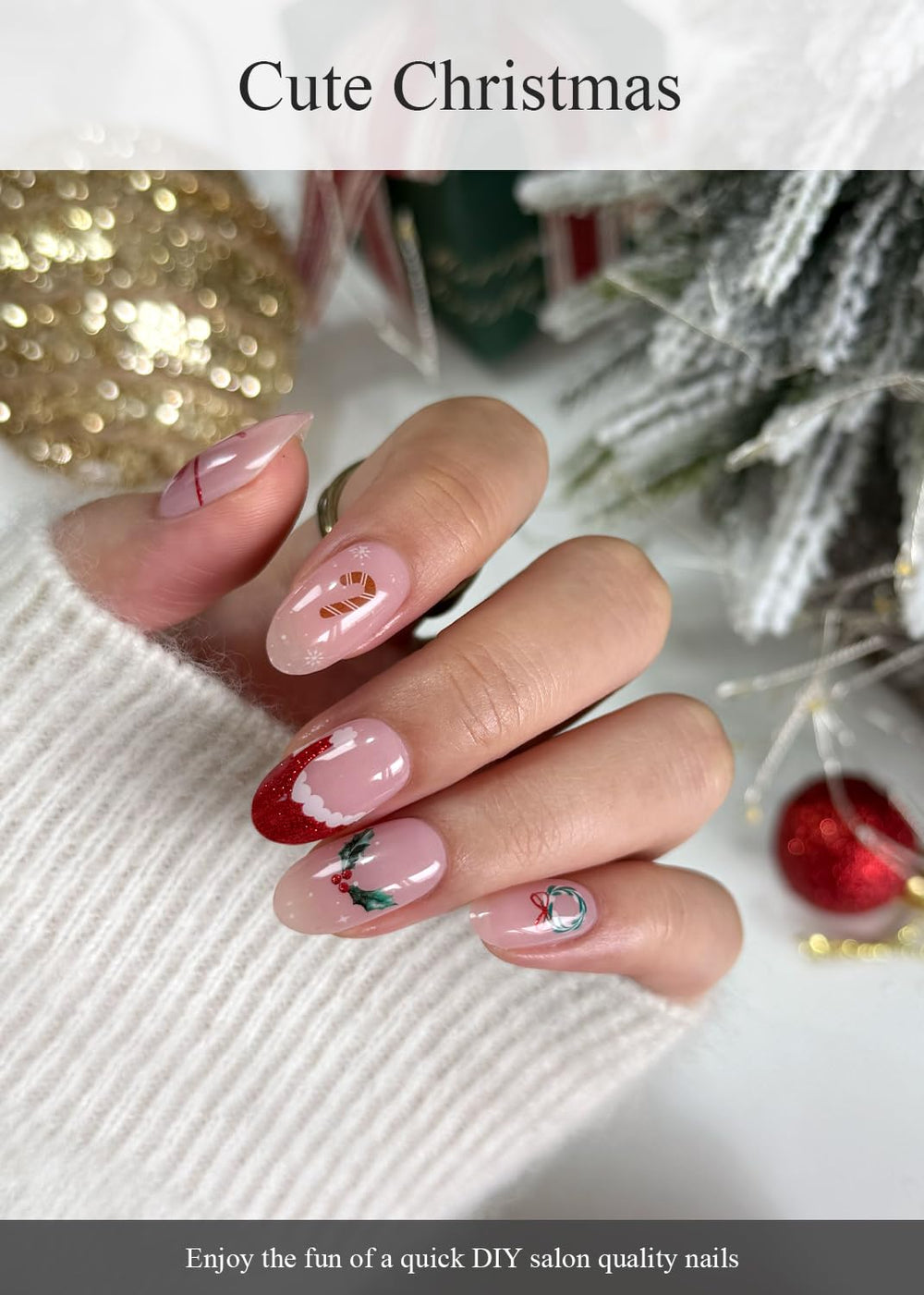 AutyaMee copo de nieve, detalle elegante para uñas.