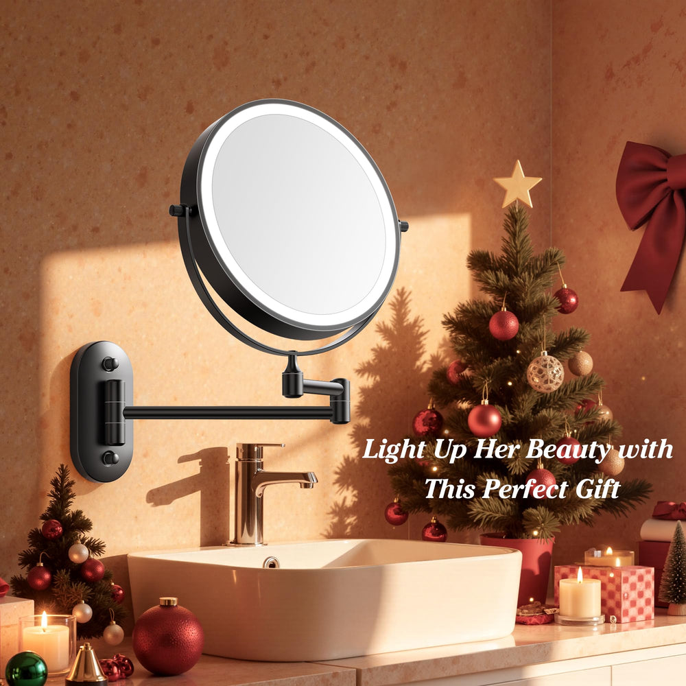 Auxmir luz LED de 54 diodos en 3 colores para maquillaje cómodo.