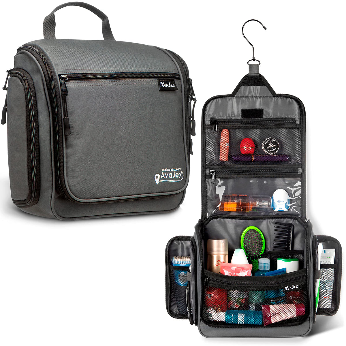 AvaJex bolsa de aseo impermeable para viaje mantiene los productos secos.