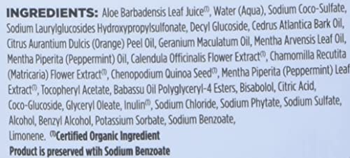 Envase de certificaciones orgánicas de Avalon Organics para confianza de compra