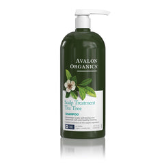 Avalon Organics champú tratamiento para cuero cabelludo con árbol de té, limpieza suave.