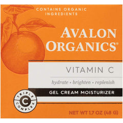 Avalon Organics Gel Crema Vitamina C, textura ligera, uso diario por la mañana.