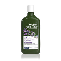 Avalon Organics Acondicionador de Lavanda, botella, suaviza el cabello para uso diario.