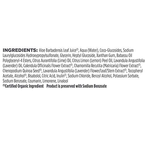 Avalon Organics Lavanda: aroma relajante durante la ducha sin químicos agresivos.