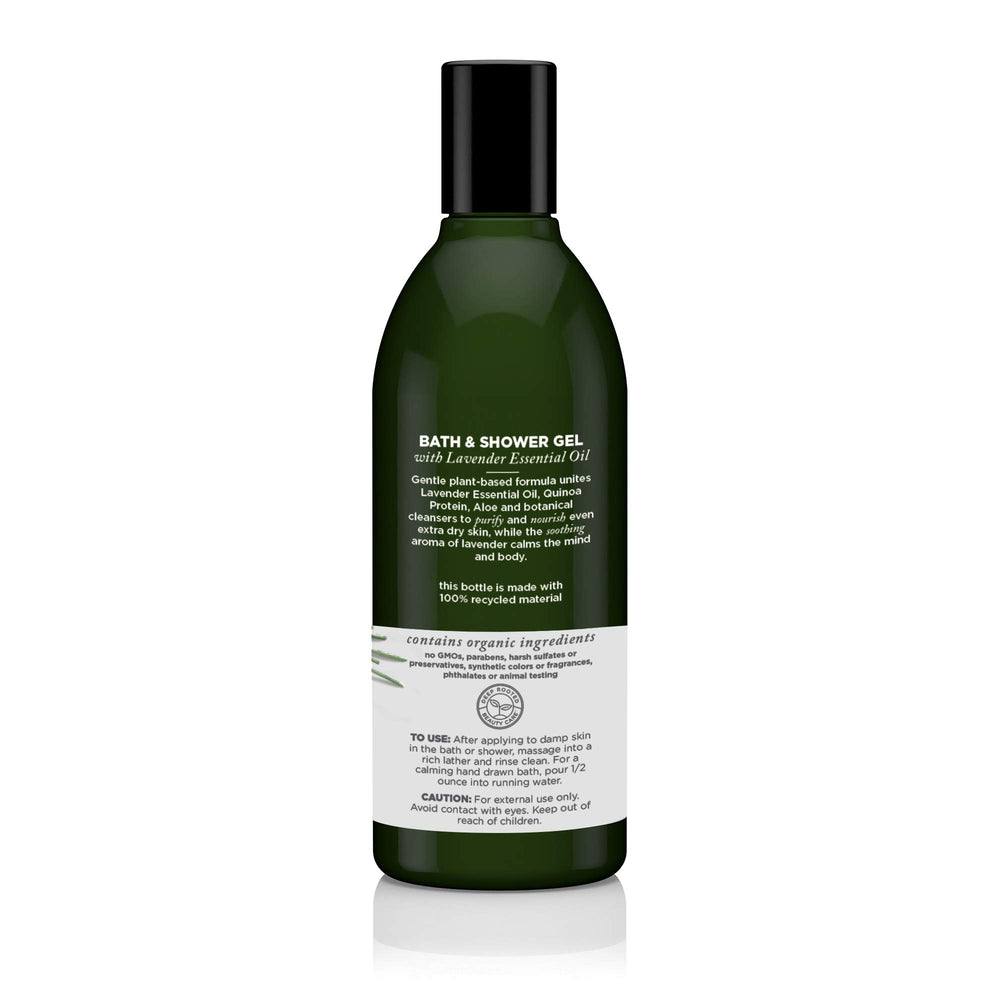Etiqueta orgánica de Avalon Organics destaca formulación botánica.