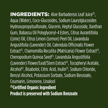 Producto sin parabenos y sin sulfatos, Avalon Organics Lavanda.