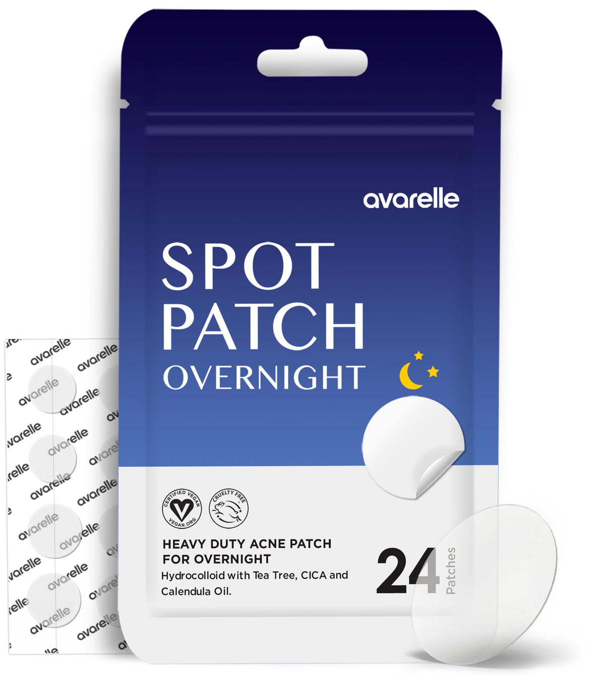AVARELLE parche hidrocoloide para acné, absorbe impurezas y trata grano puntual