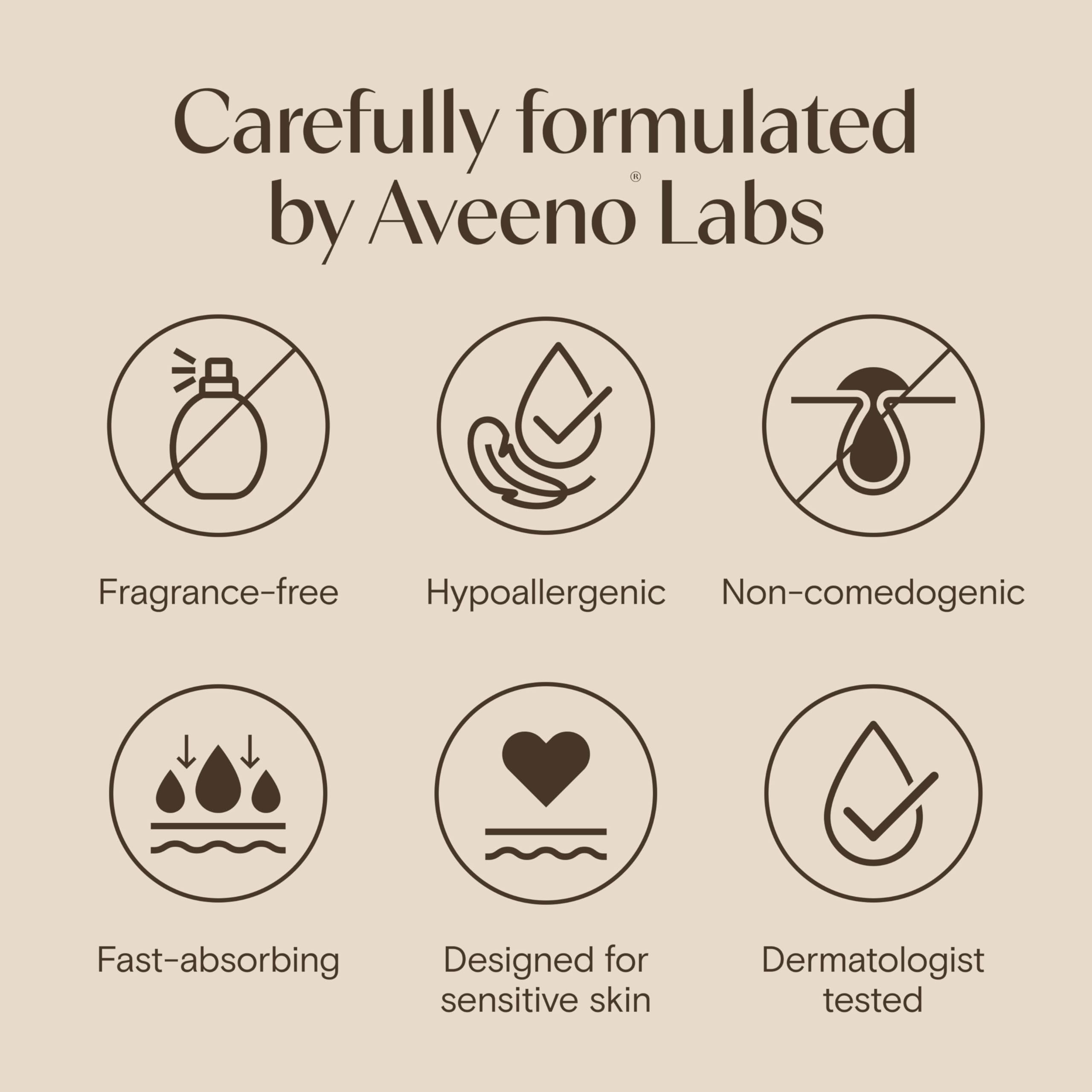 Aveeno Calm + Restore: aplicación de dosis suave para rostro limpio cada mañana.