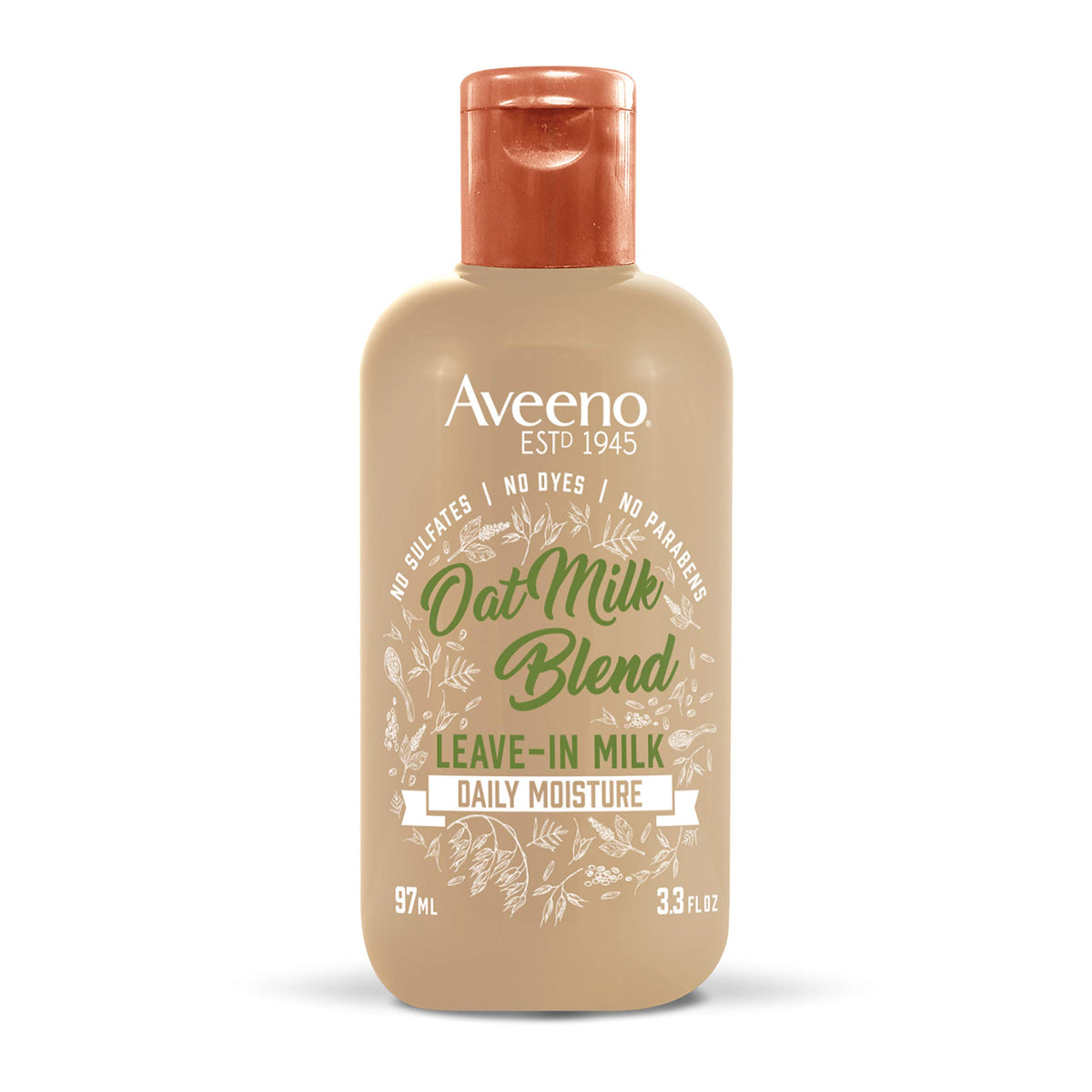 Aveeno Leche de Avena: aplicación en cabello para hidratación ligera.