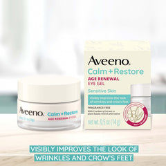 Aveeno con extracto de arándano para el contorno de ojos.