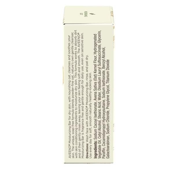Aveeno barra fórmula sin fragancia ni tinte para uso diario