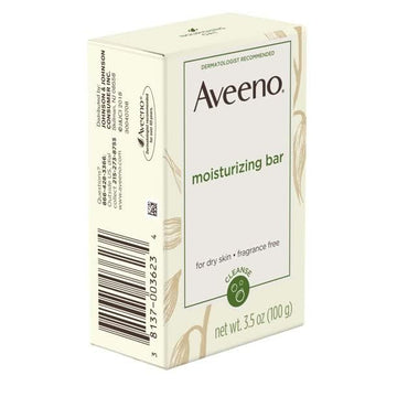 Aveeno barra limpiadora sin fragancia limpia la piel sin irritar