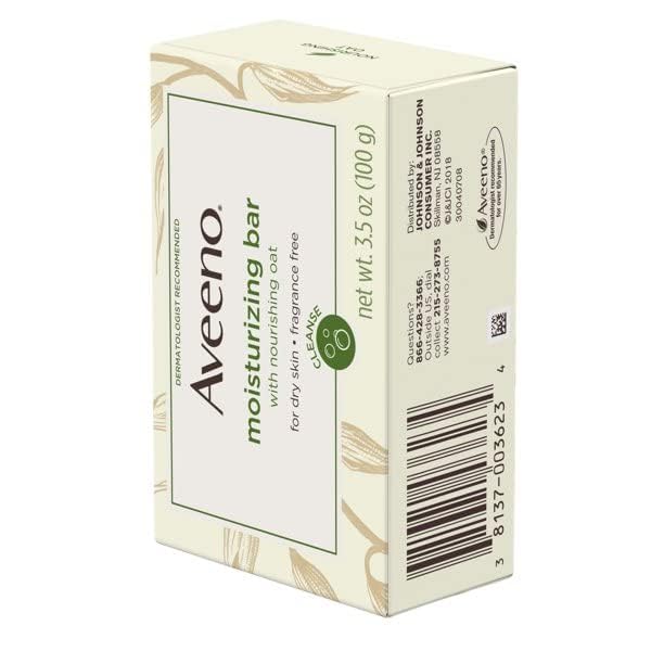 Aveeno barra textura suave que brinda limpieza agradable