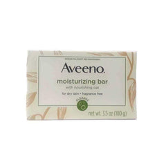 Aveeno Barra Sin Fragancia para Piel Sensible calma y nutre.