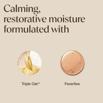 Aveeno Calm + Restore: complejo triple de avena para calmar e hidratar piel.