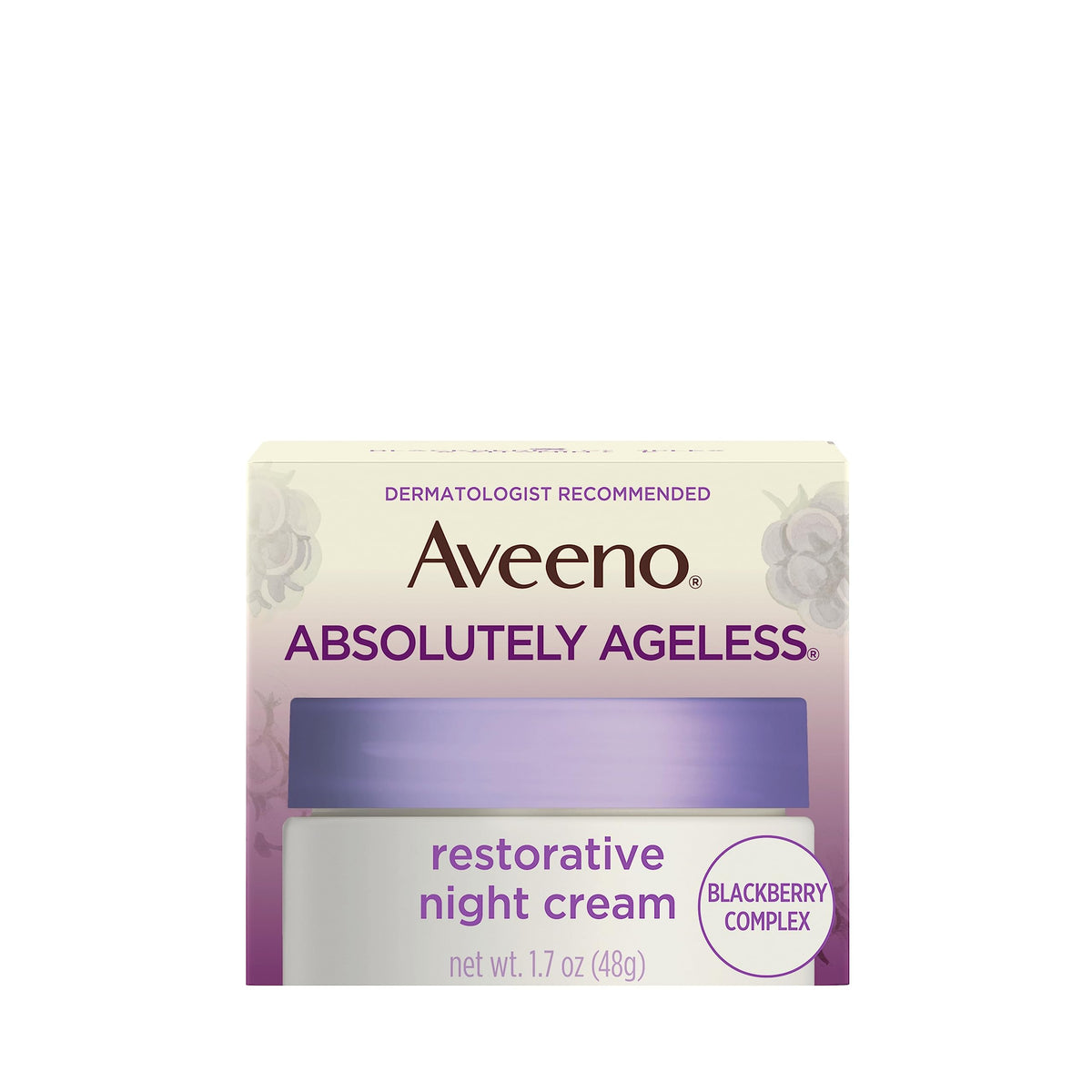 Aveeno crema nocturna para rostro y cuello, hidratación profunda durante la noche