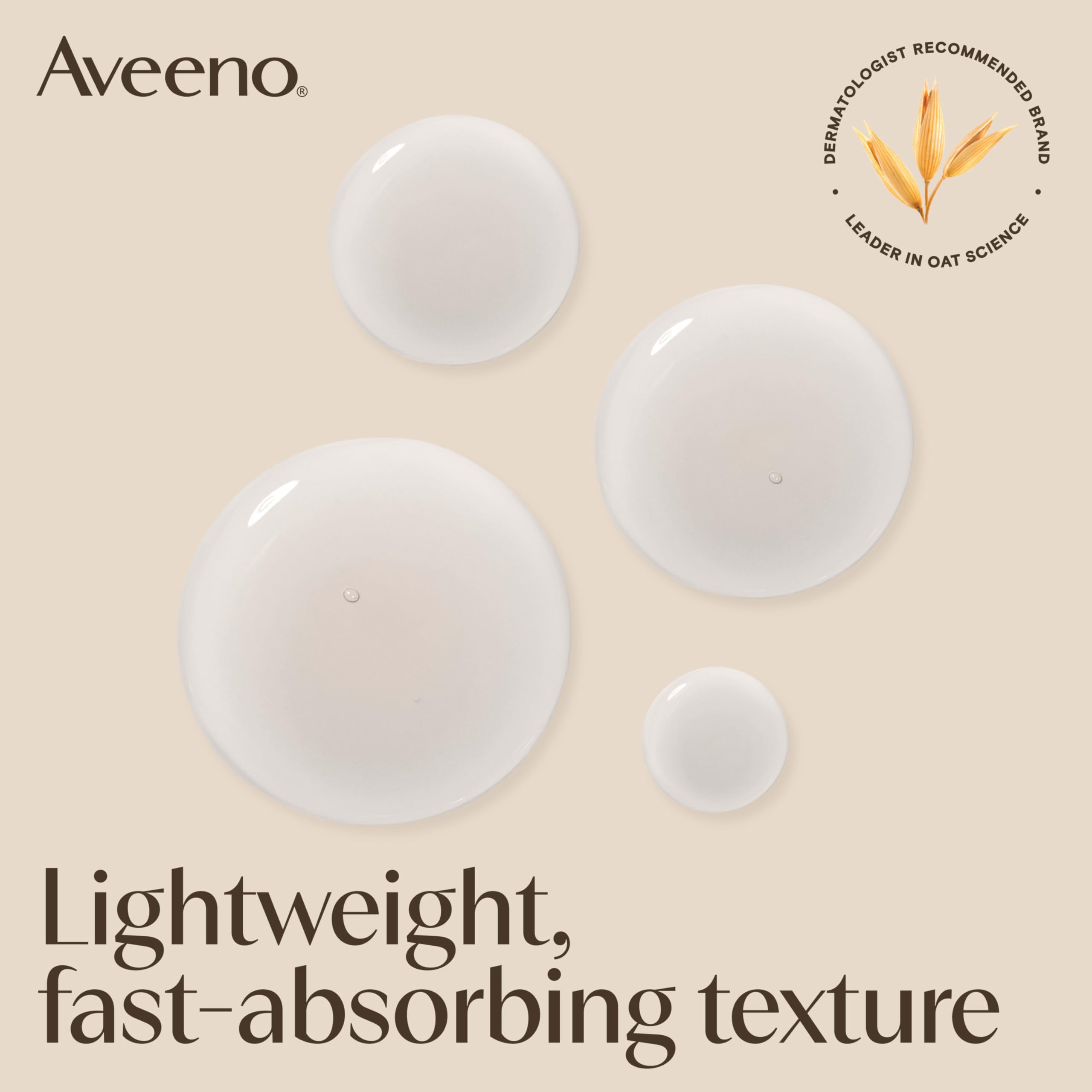 Aveeno Calm + Restore: dispensador de bomba para uso diario cómodo.