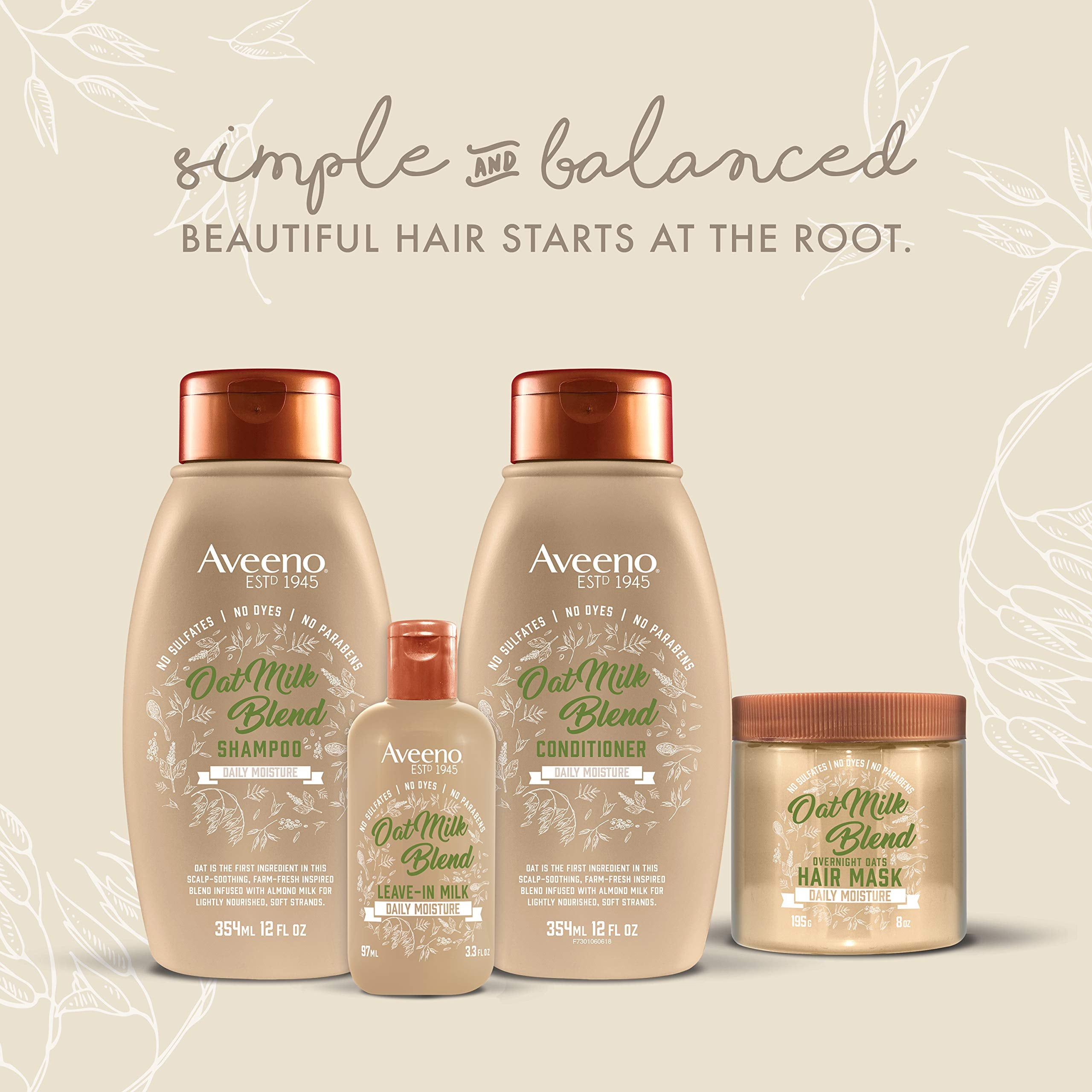 Aveeno huele a fragancia fresca tras la aplicación en el cabello.