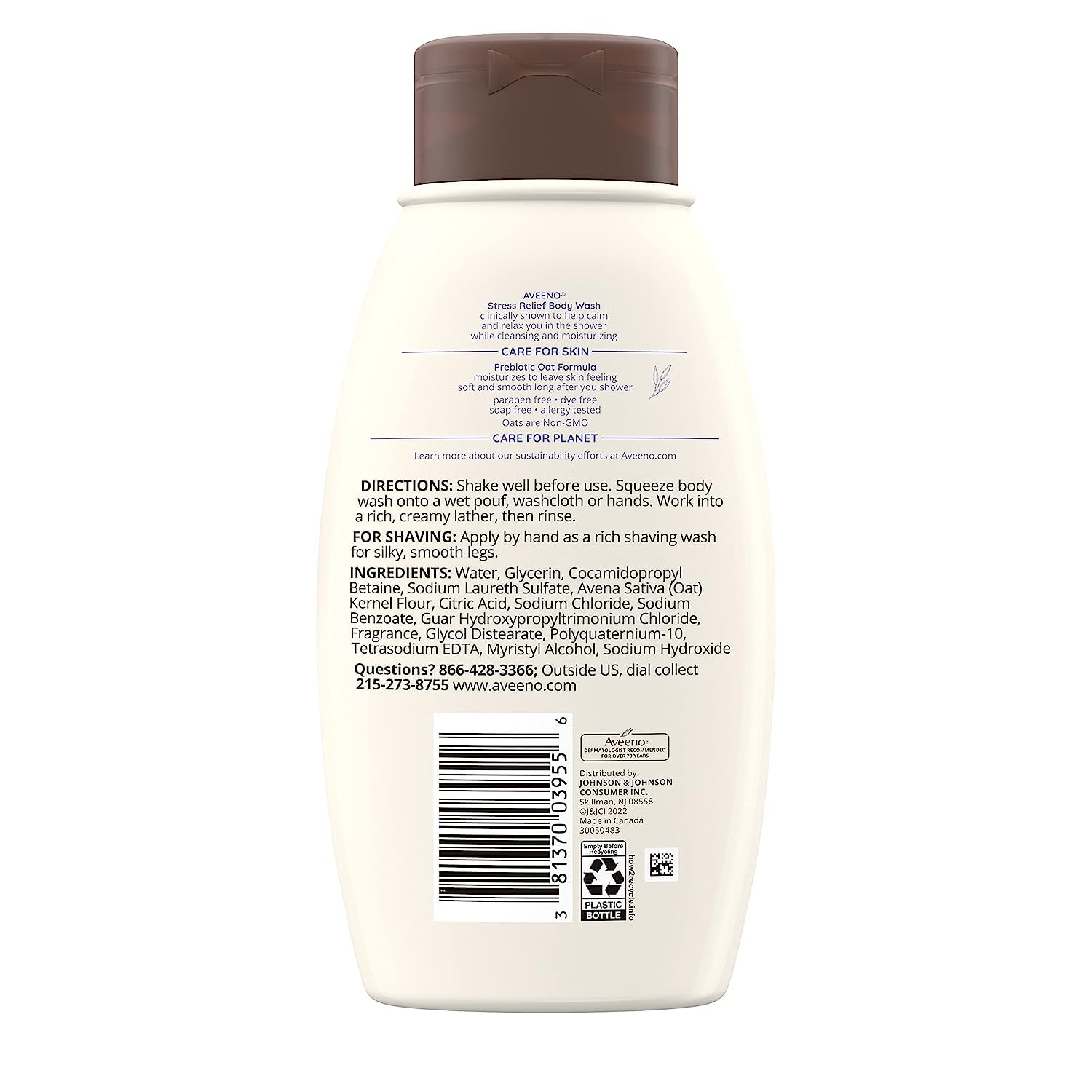 Aveeno Fragancia lavanda para momentos de relajación.