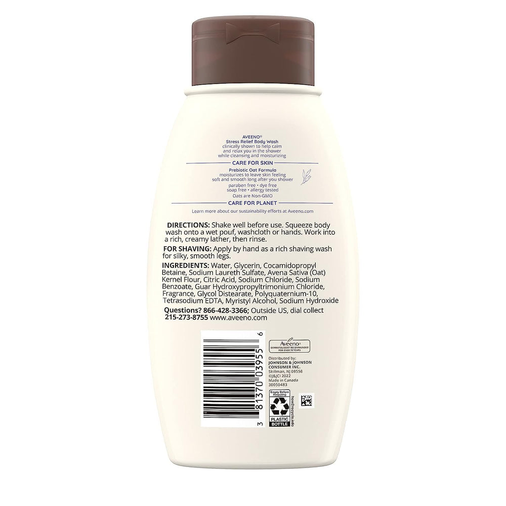 Aveeno Fragancia lavanda para momentos de relajación.