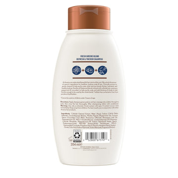 Aveeno Fresh Greens Blend Champú, uso en ducha para limpieza y fortalecimiento