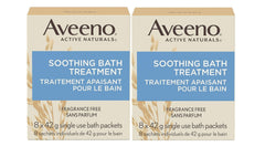 Aveeno Pack de 2, baño sin fragancia, ideal para piel sensible.