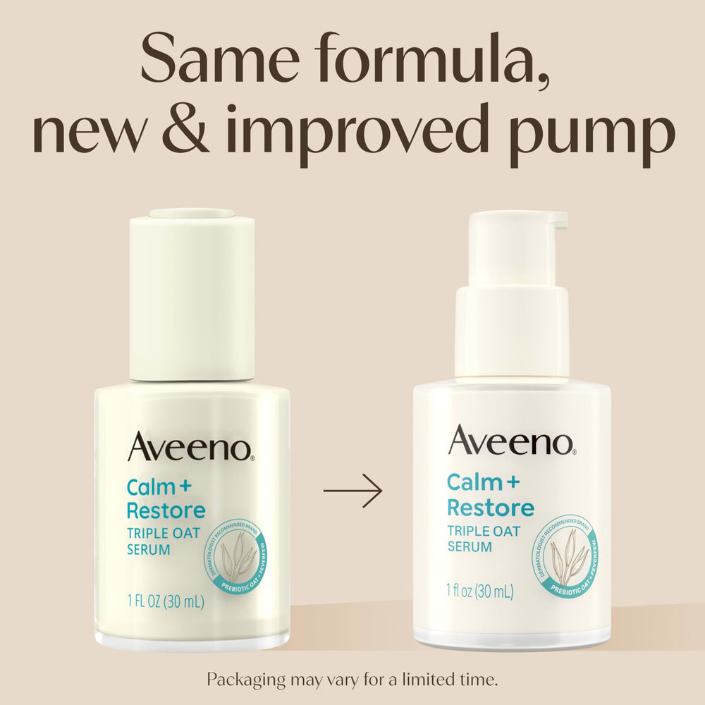 Aveeno Calm + Restore Serum: textura ligera que se absorbe rápidamente al aplicar.